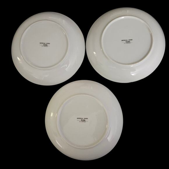 Imperial China Seville 5303 W Dalton 7.5" Bowls Set of 3 Japan Blue Floral Gold - Picture 6 of 6